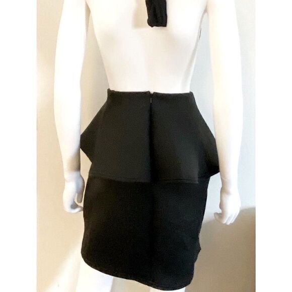 Banjul Black Plunge Halter Neck Cocktail Dress 2X - Picture 5 of 7